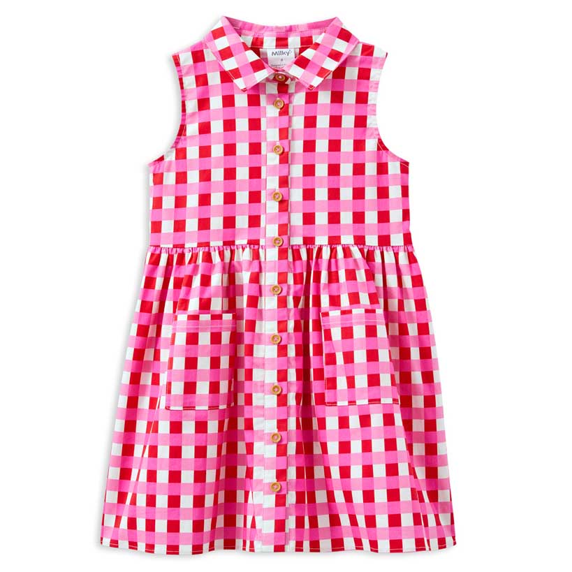 Milky Lollipop Check Dress
